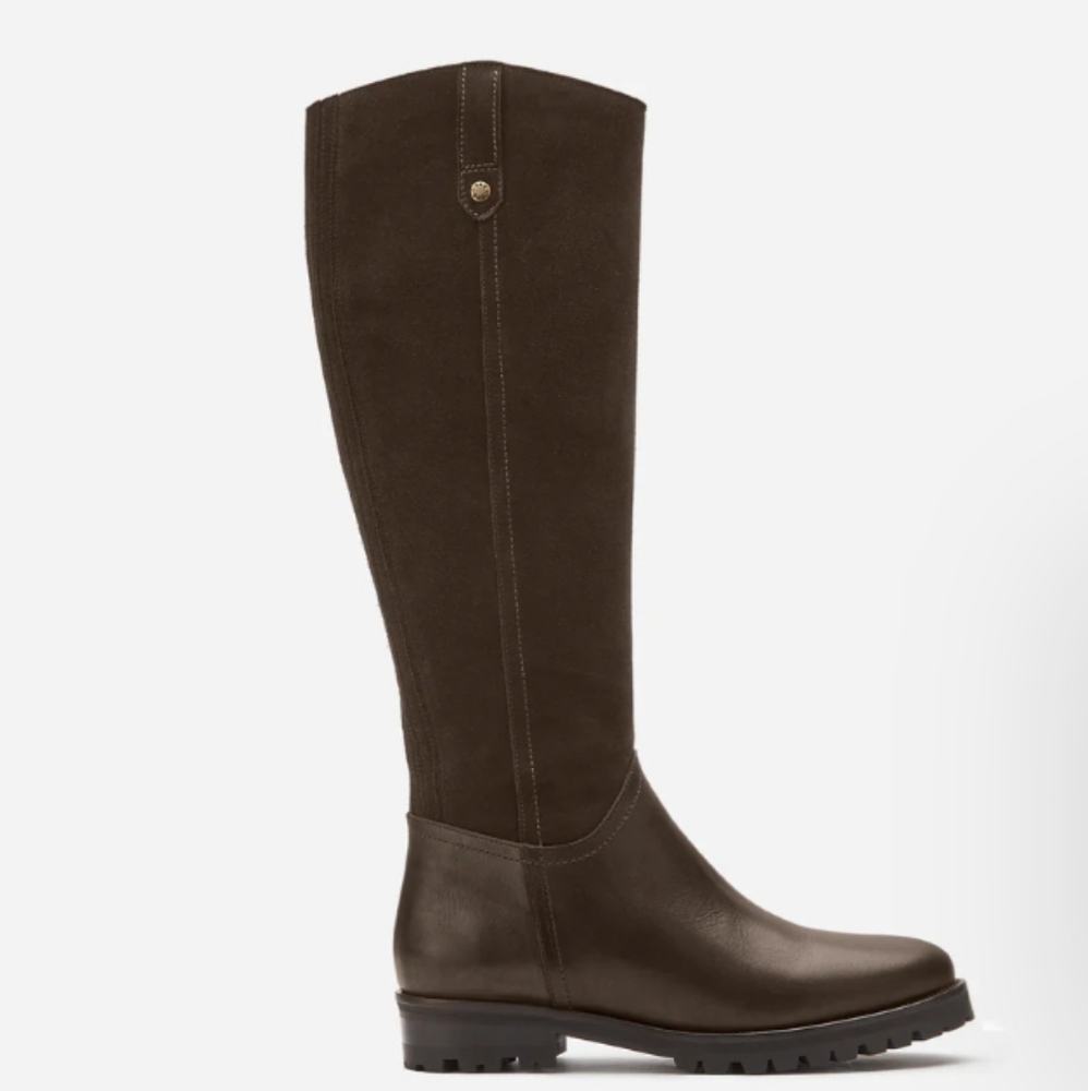 Duo Boots Jeane Knee High Boot 8 / 39 Wide Calf Brown